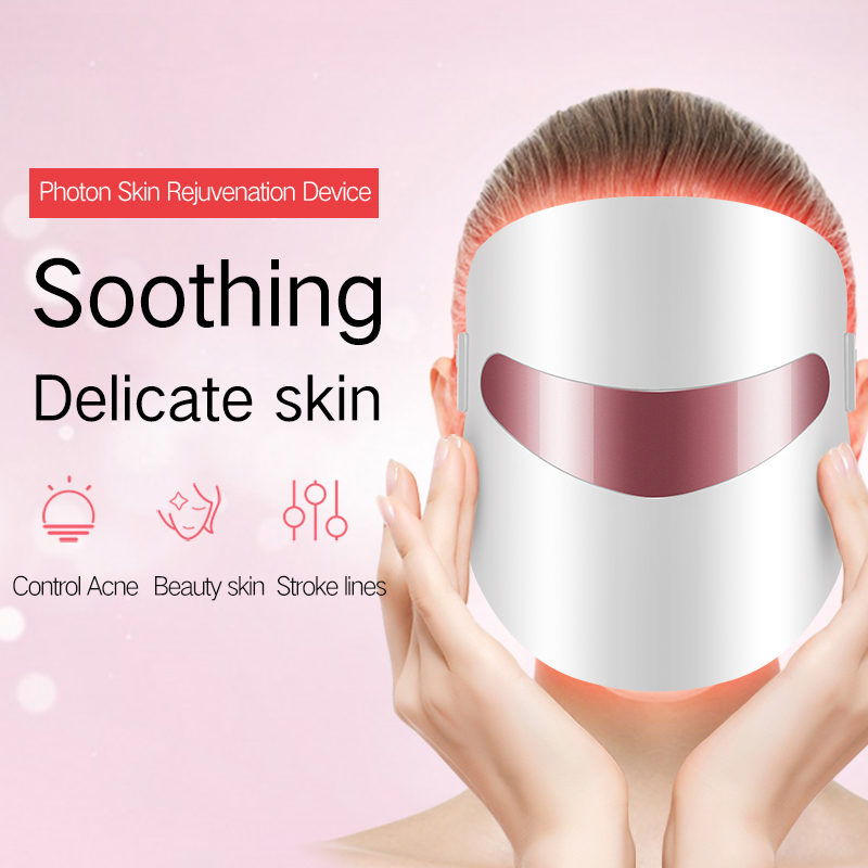 Κορέα σχεδιασμός LED PDT ομορφιά πρόσωπο μάσκα επαγγελματική ομορφιά σαλόνι 3 έγχρωμη φωτόνιο PDT κόκκινο LED προσώπου φως θεραπεία ομορφιά μάσκα ομορφιάς